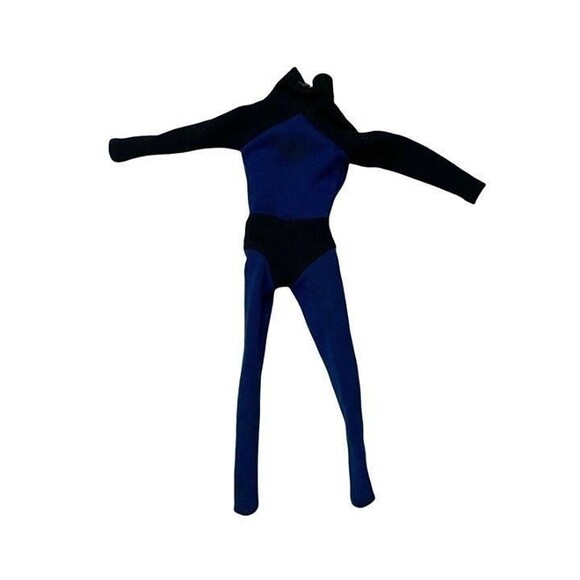 Vintage Ideal 1966 Captain Action 12" Figure Blue and Black One Piece Outfit - Picture 1 of 8